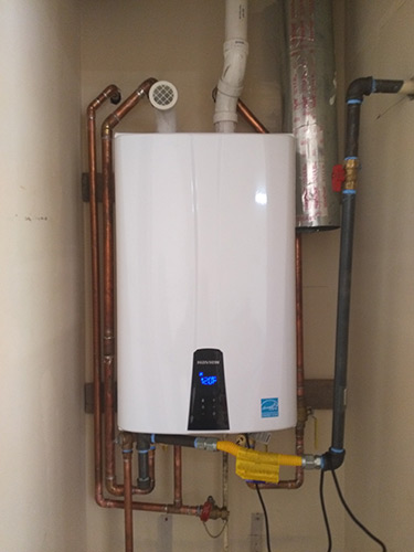 Replaced A Tank Type Water Heater With A New Tankless Unit